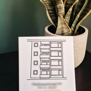 Handgemaakt gepersonaliseerd tegeltje woning
