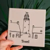 Handgemaakt gepersonaliseerd tegeltje locatie