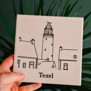 Handgemaakt gepersonaliseerd tegeltje locatie