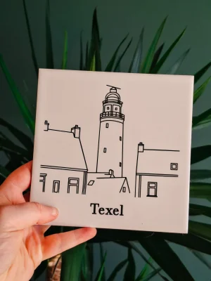 TEGELTJE TEXEL Handgemaakt gepersonaliseerd tegeltje locatie