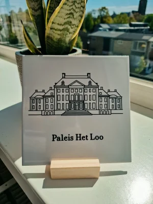 Handgemaakt gepersonaliseerd tegeltje locatie