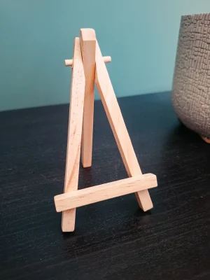 Houten mini schildersezel Houten mini schildersezel